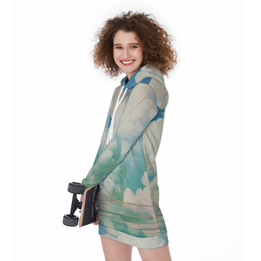 All-Over Print Women's Long Hoodie