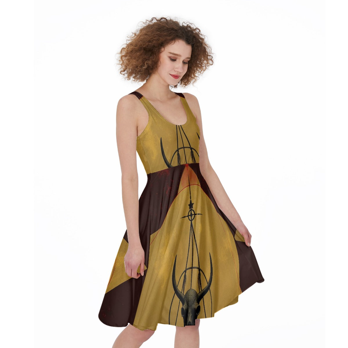All-Over Print Women's Sleeveless Dress