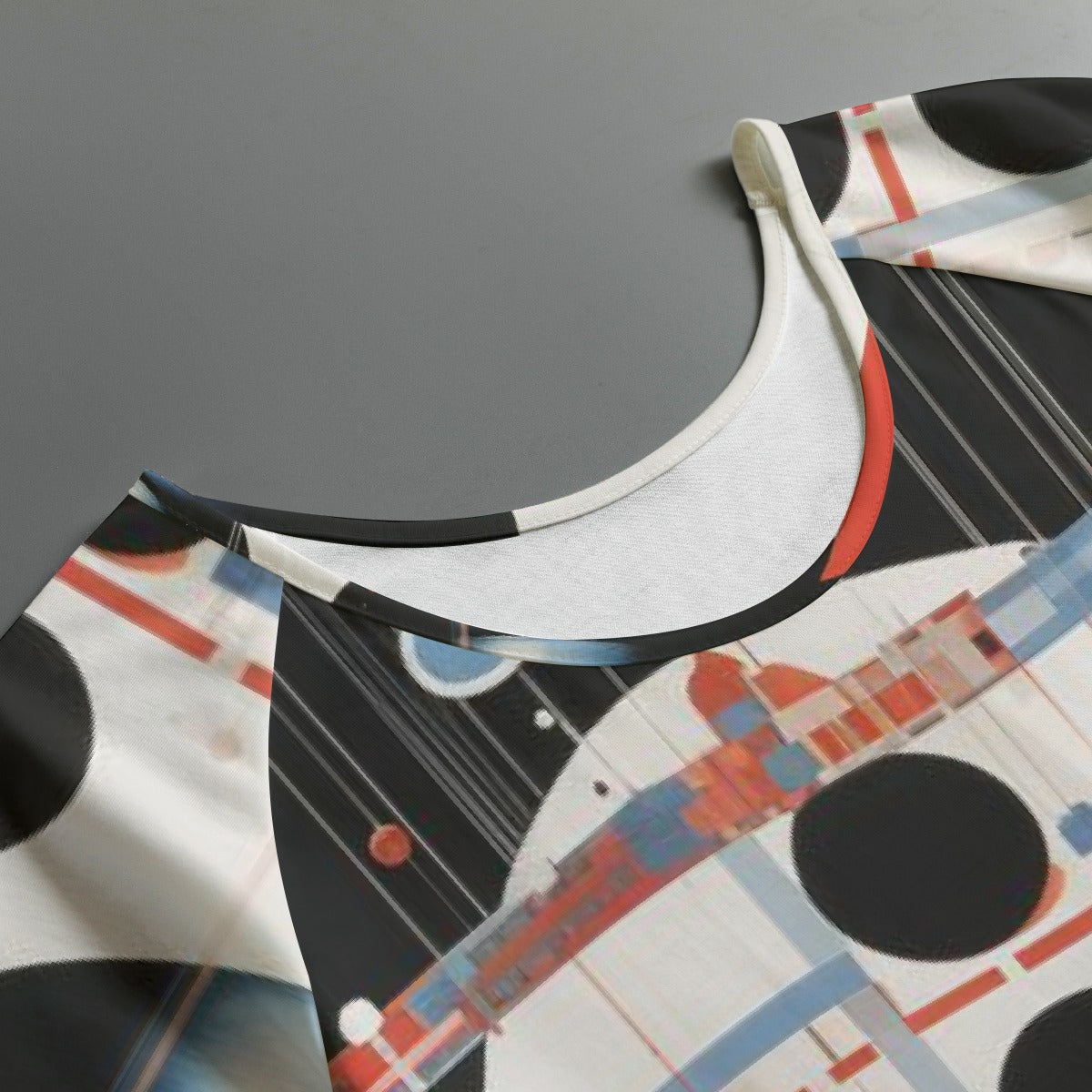 All-Over Print Women's Round Neck T-shirt With Raglan Sleeve