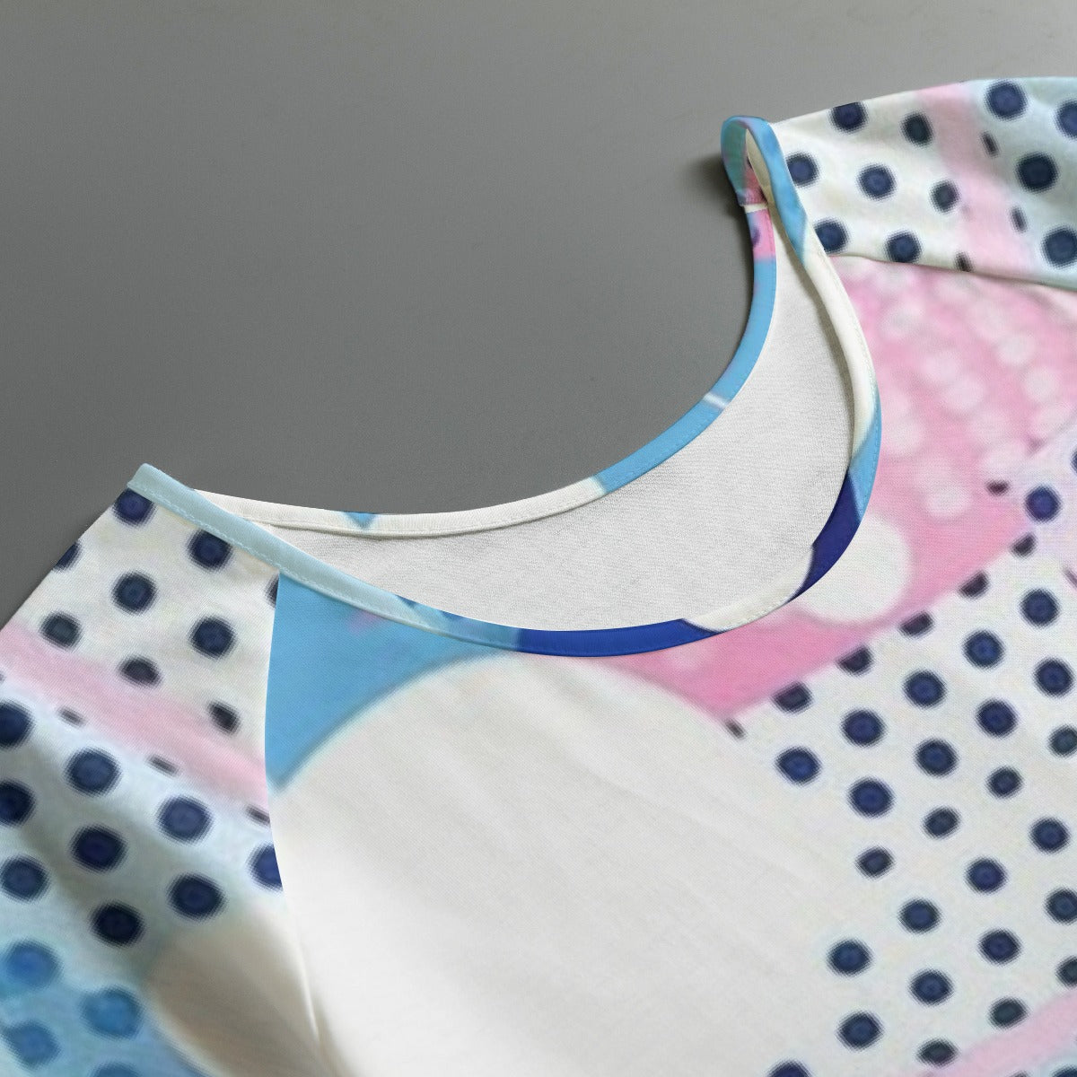 All-Over Print Women's Round Neck T-shirt With Raglan Sleeve