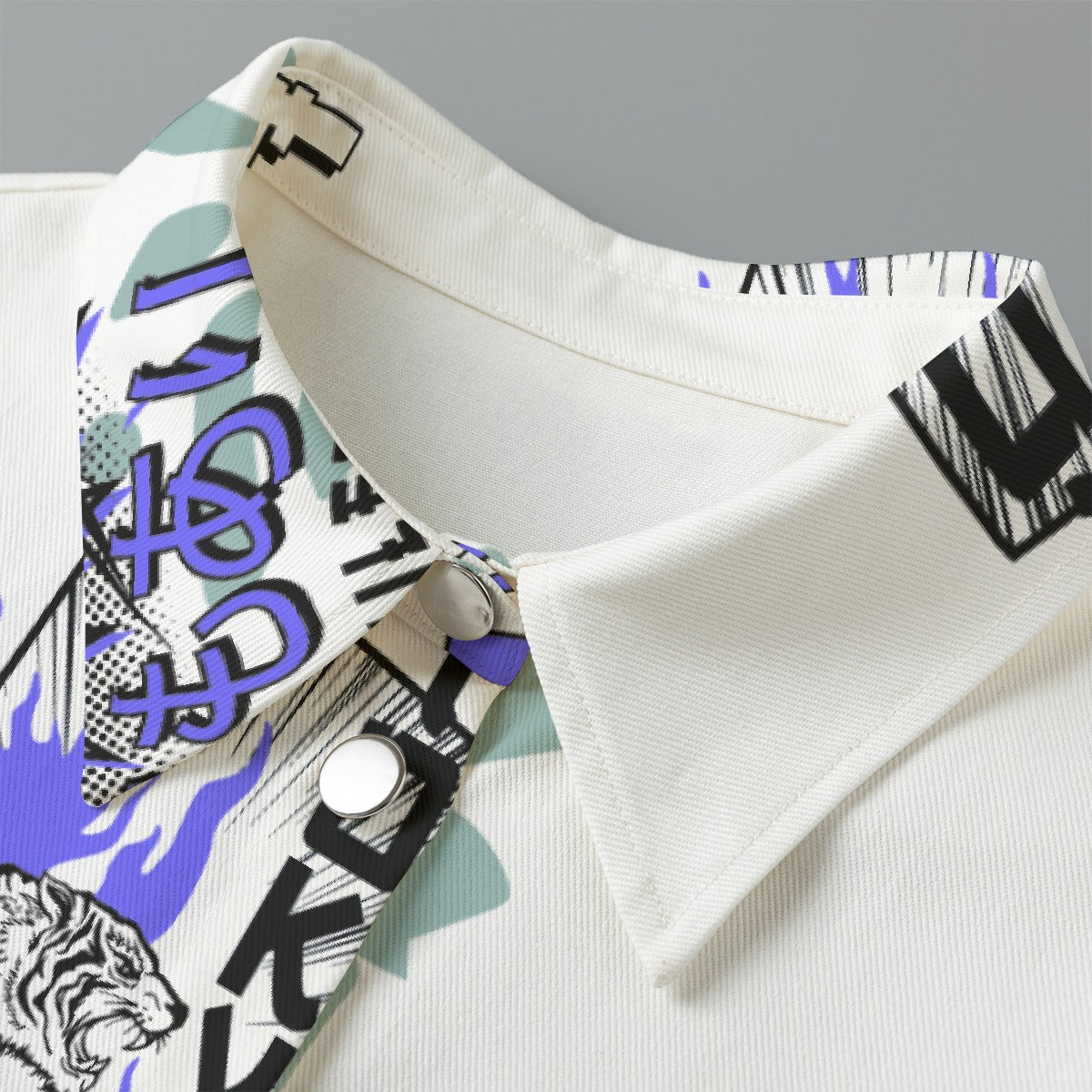 All-Over Print Women's Cropped Jacket | 245GSM Cotton