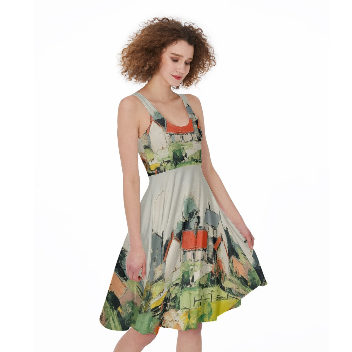 All-Over Print Women's Sleeveless Dress