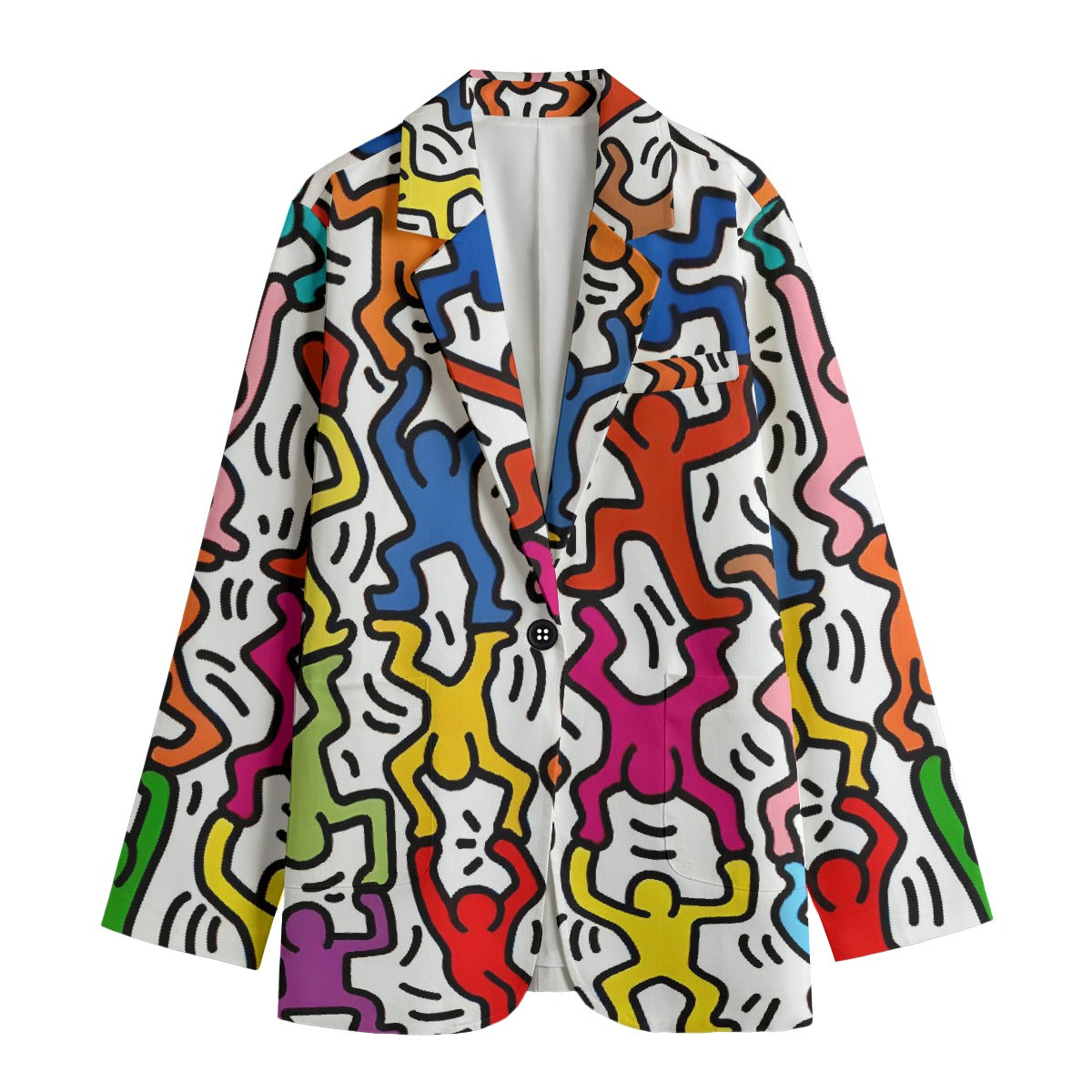 All-Over Print Women's Leisure Blazer