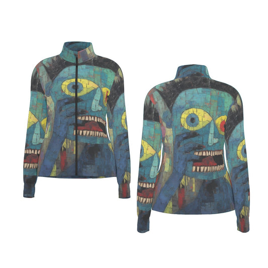 All-Over Print Women's Long Sleeve Thumbhole Jacket
