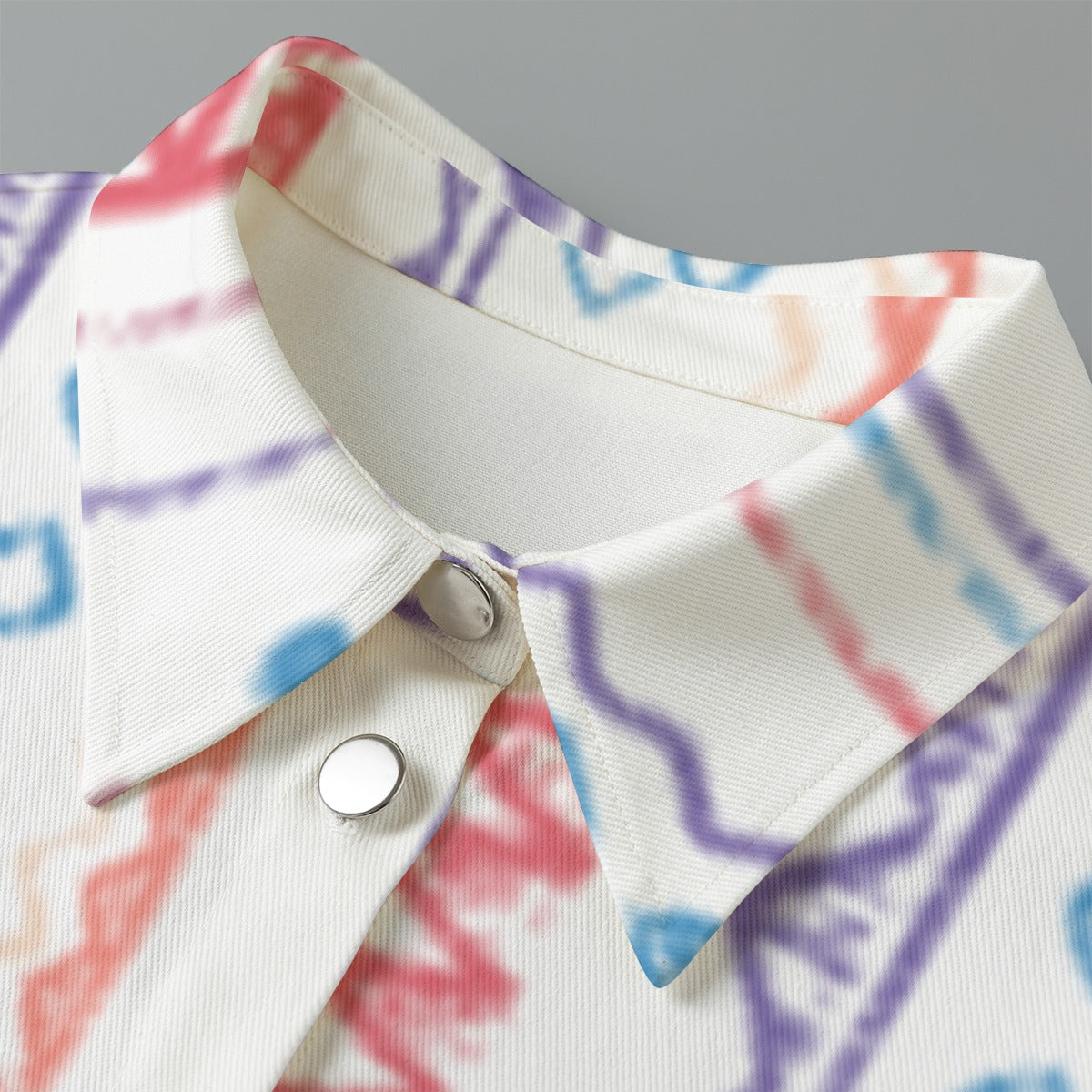 All-Over Print Women's Cropped Jacket | 245GSM Cotton