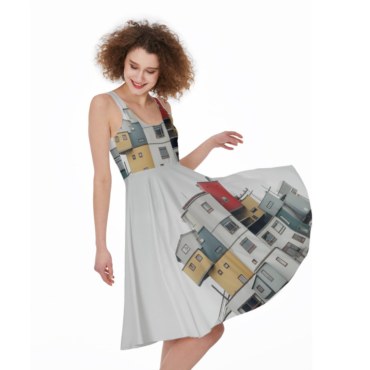All-Over Print Women's Sleeveless Dress