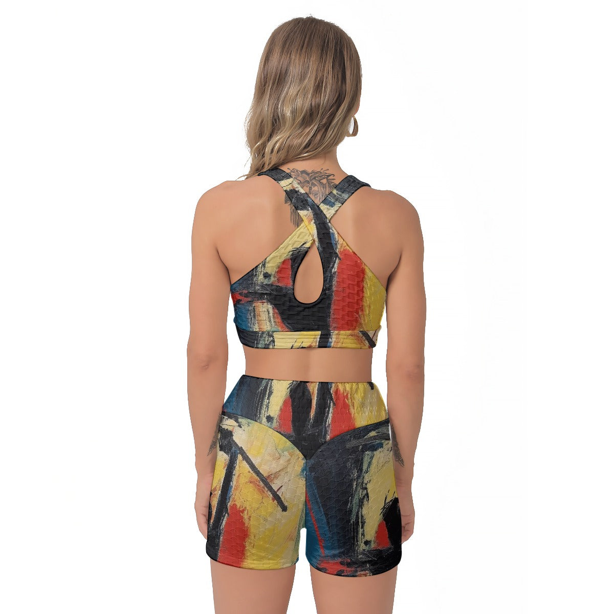 All-Over Print Women's Sports Bra Suit