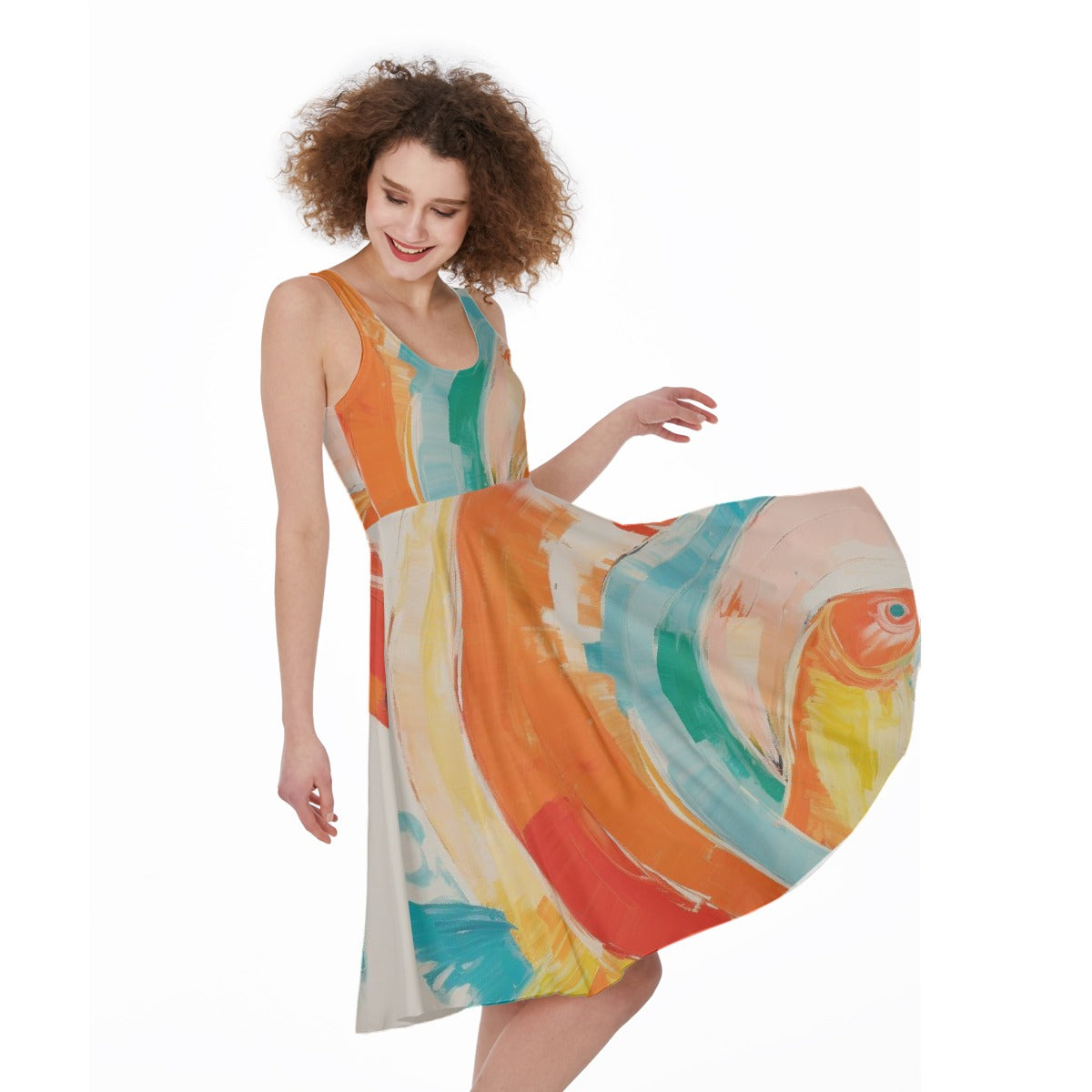 All-Over Print Women's Sleeveless Dress