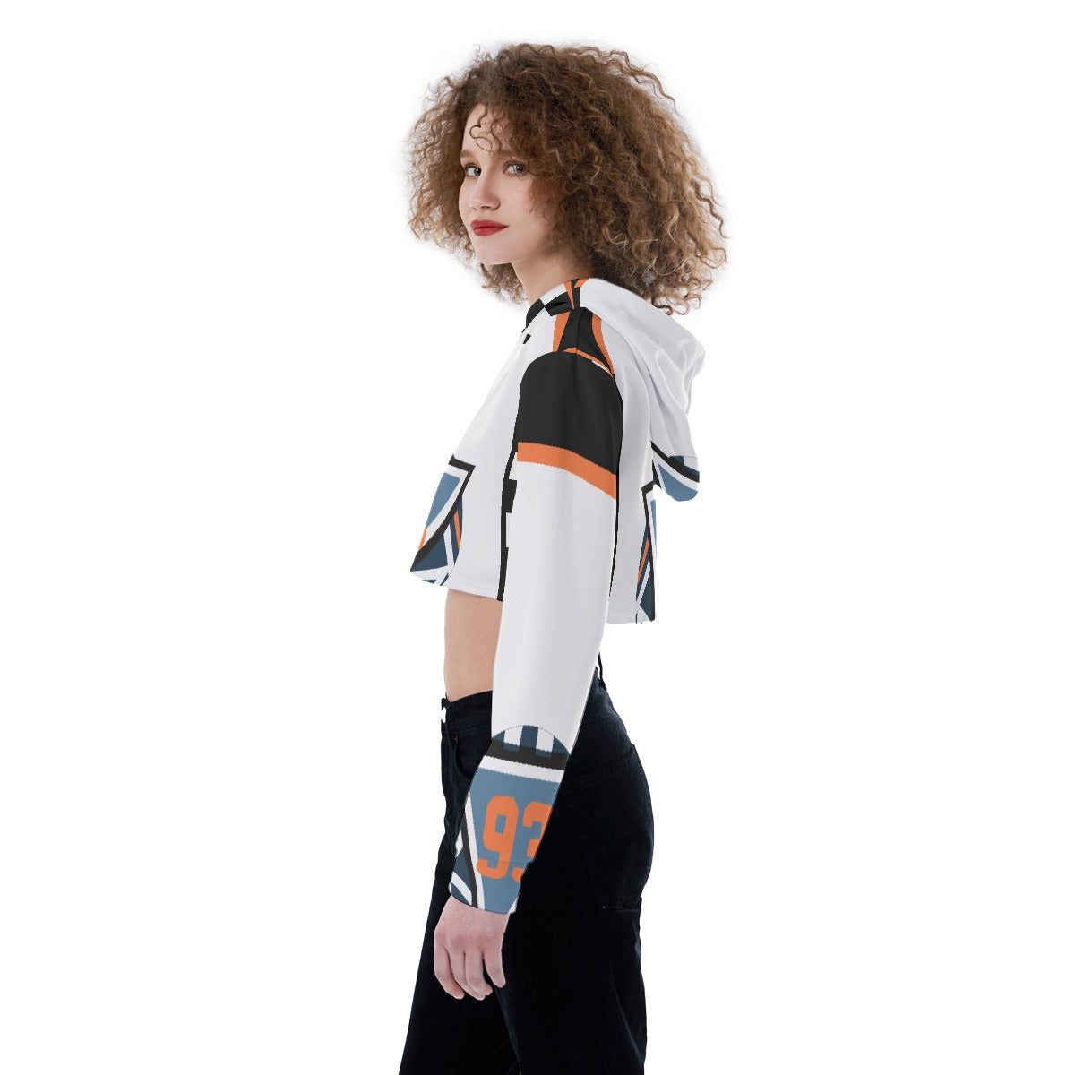 All-Over Print Women's Crop Top Hoodie
