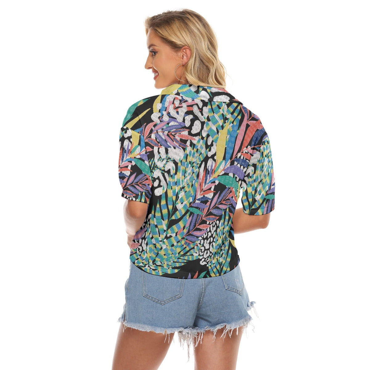 All-Over Print Women's V-neck Shirts