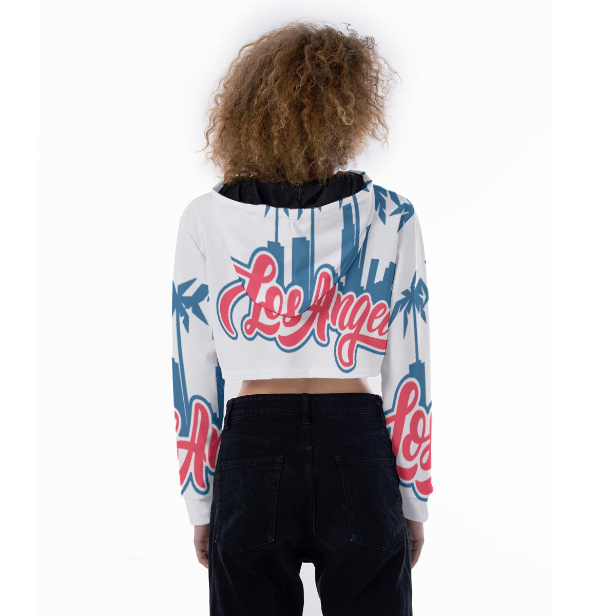 All-Over Print Women's Crop Top Hoodie