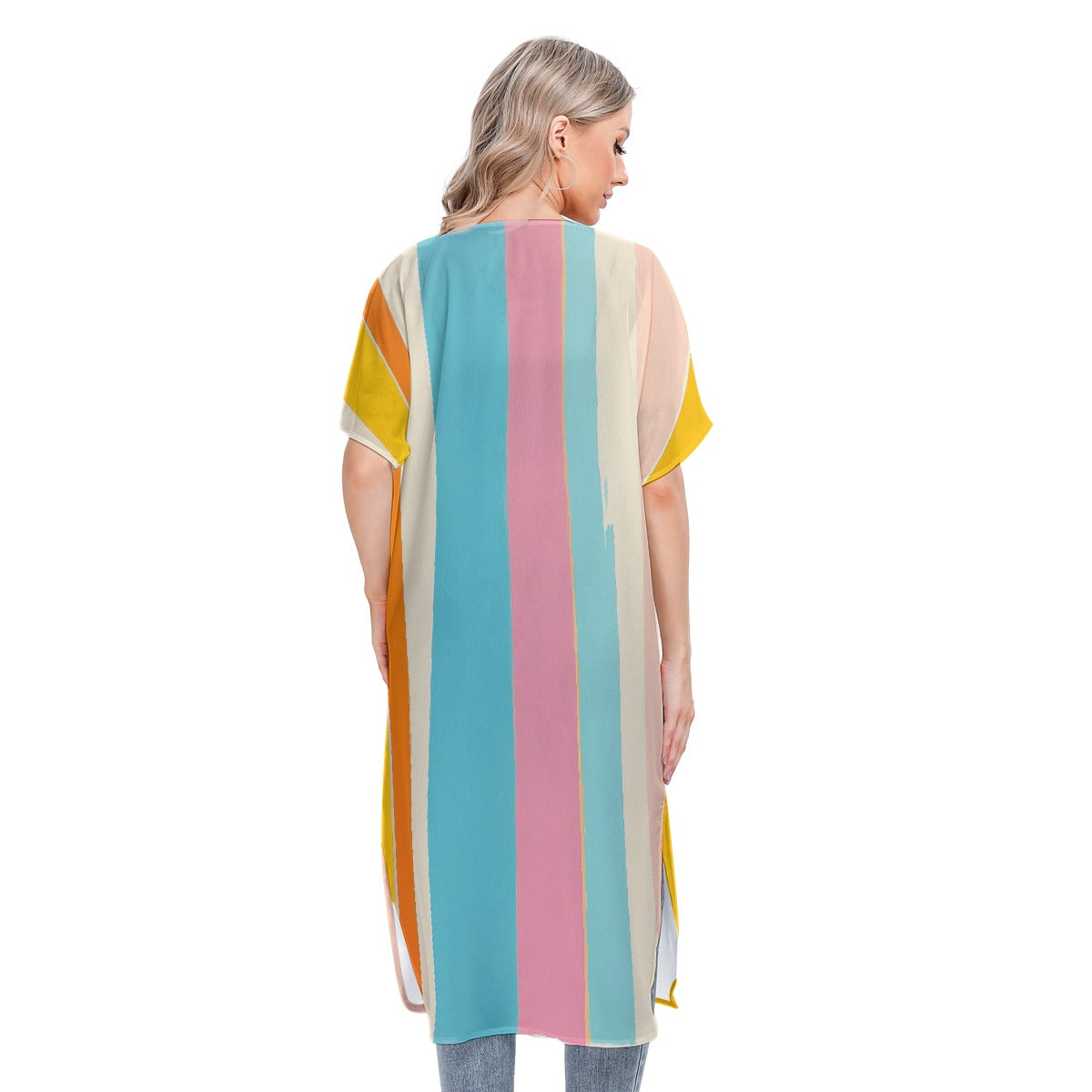 All-Over Print Women's Short Sleeve Cardigan