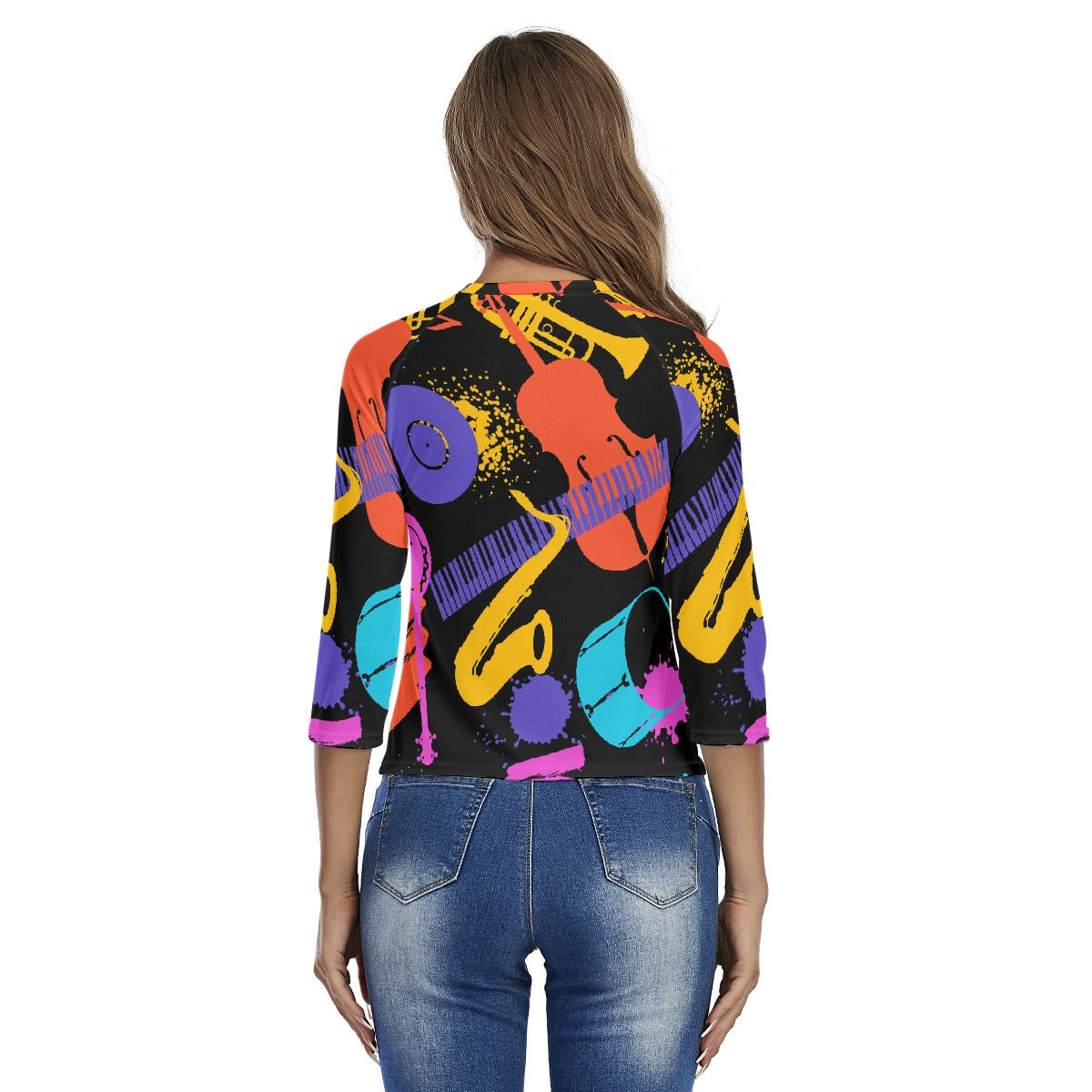 All-Over Print Women's Raglan Sleeves T-shirts