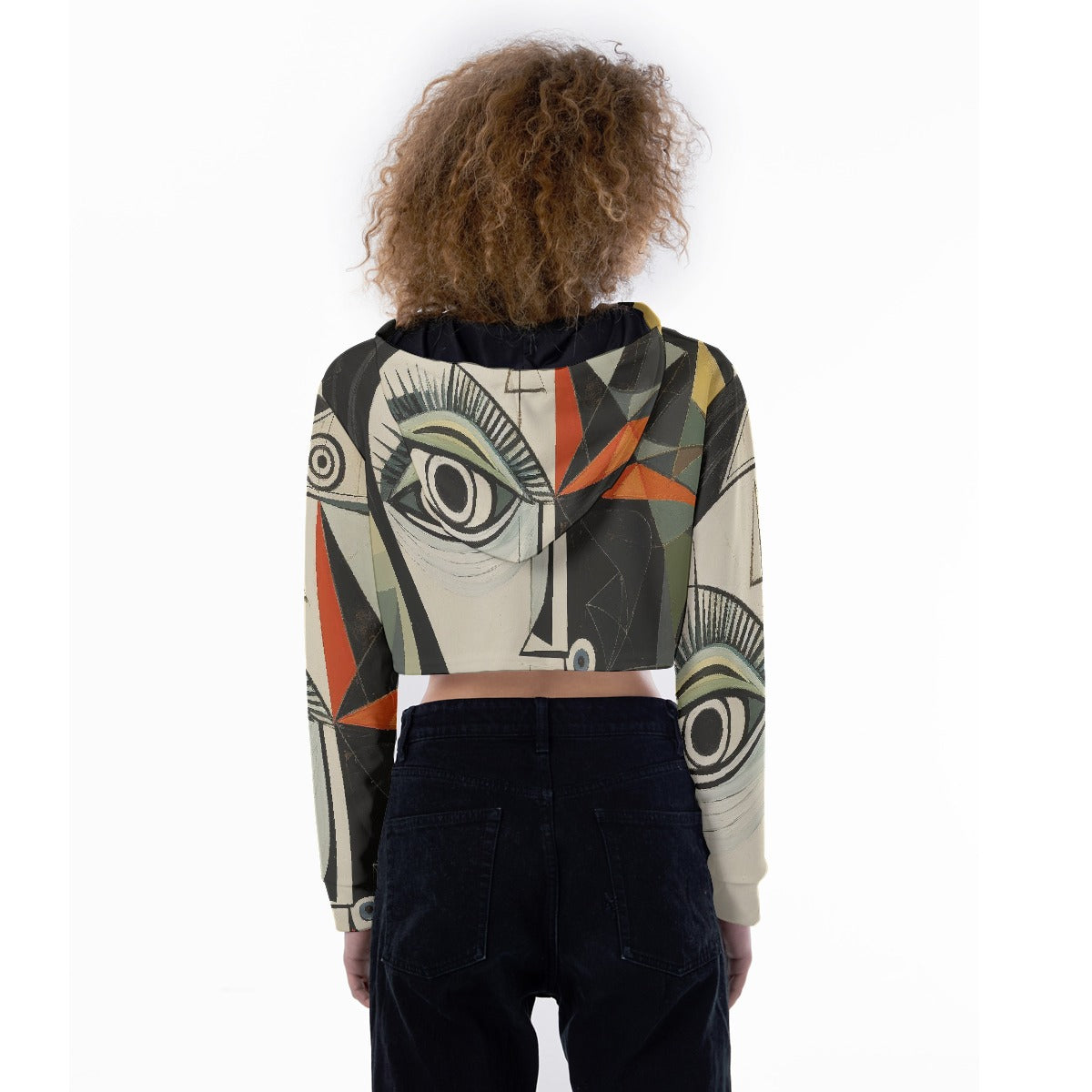 All-Over Print Women's Crop Top Hoodie