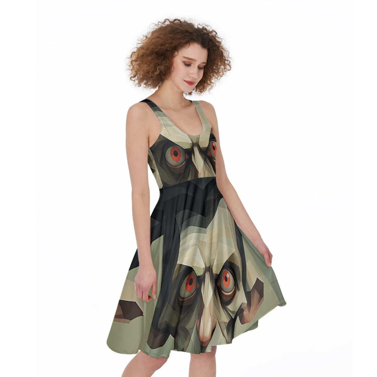 All-Over Print Women's Sleeveless Dress