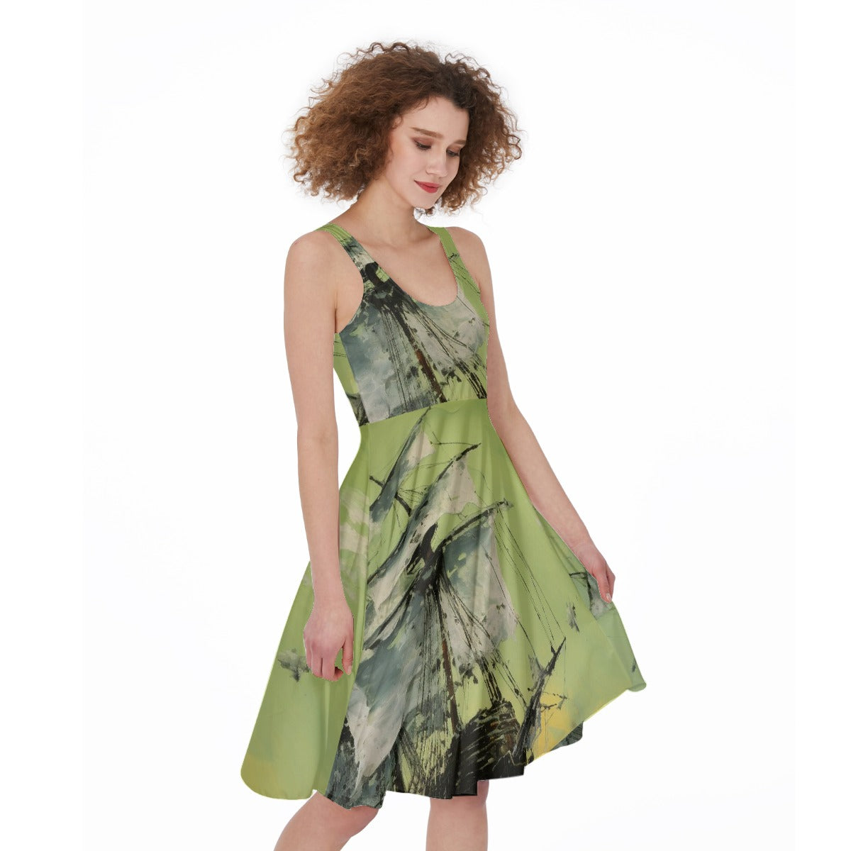 All-Over Print Women's Sleeveless Dress