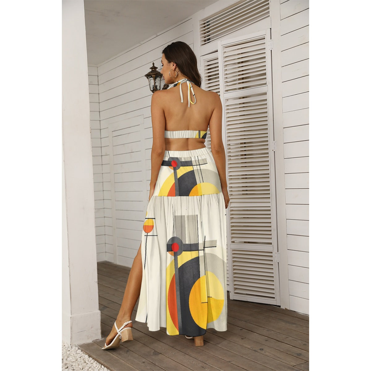 All-Over Print Women's Tie Back Wrap Dress