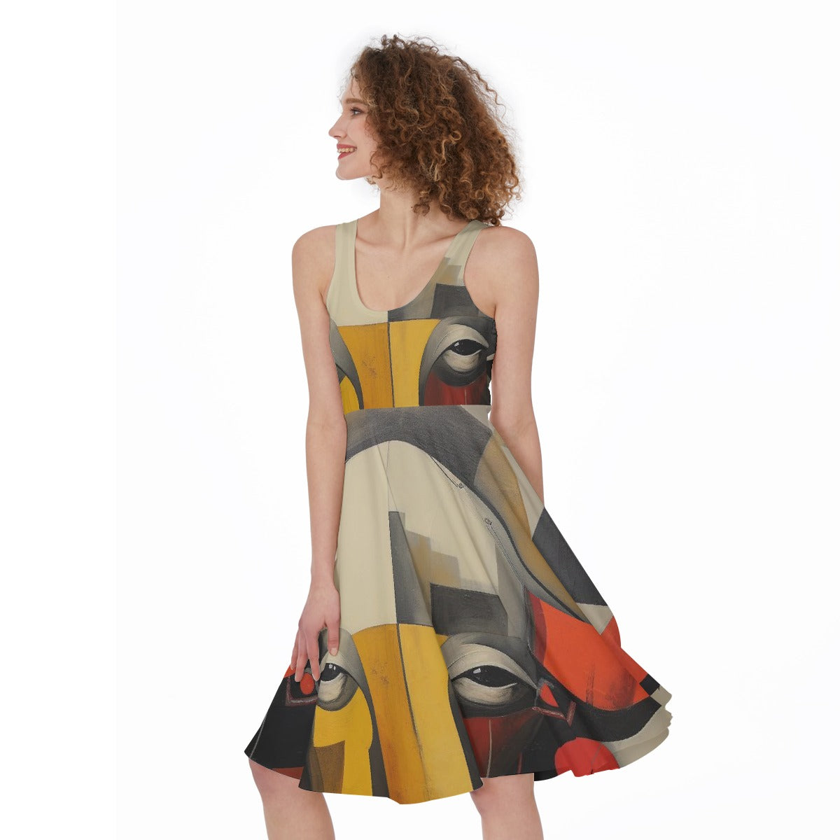 All-Over Print Women's Sleeveless Dress