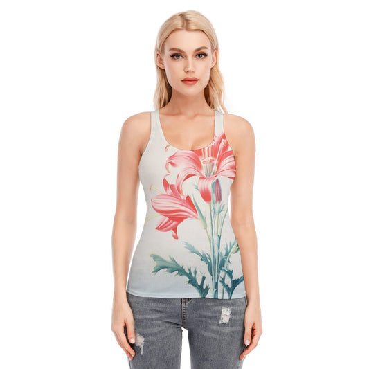 All-Over Print Women's Racer Vest | 190GSM Cotton