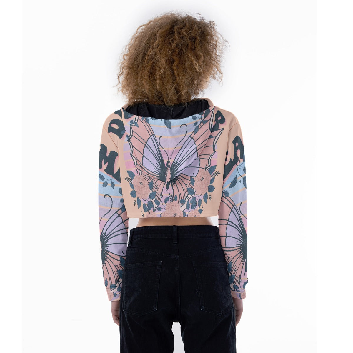 All-Over Print Women's Crop Top Hoodie