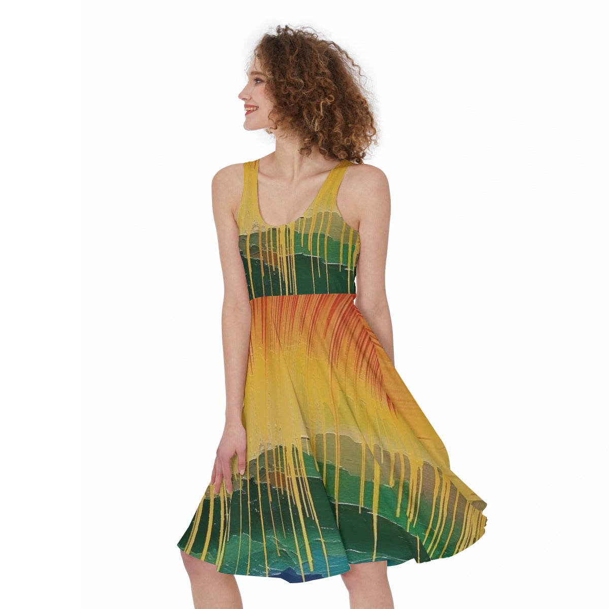 All-Over Print Women's Sleeveless Dress