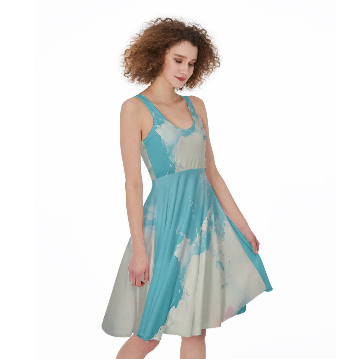 All-Over Print Women's Sleeveless Dress