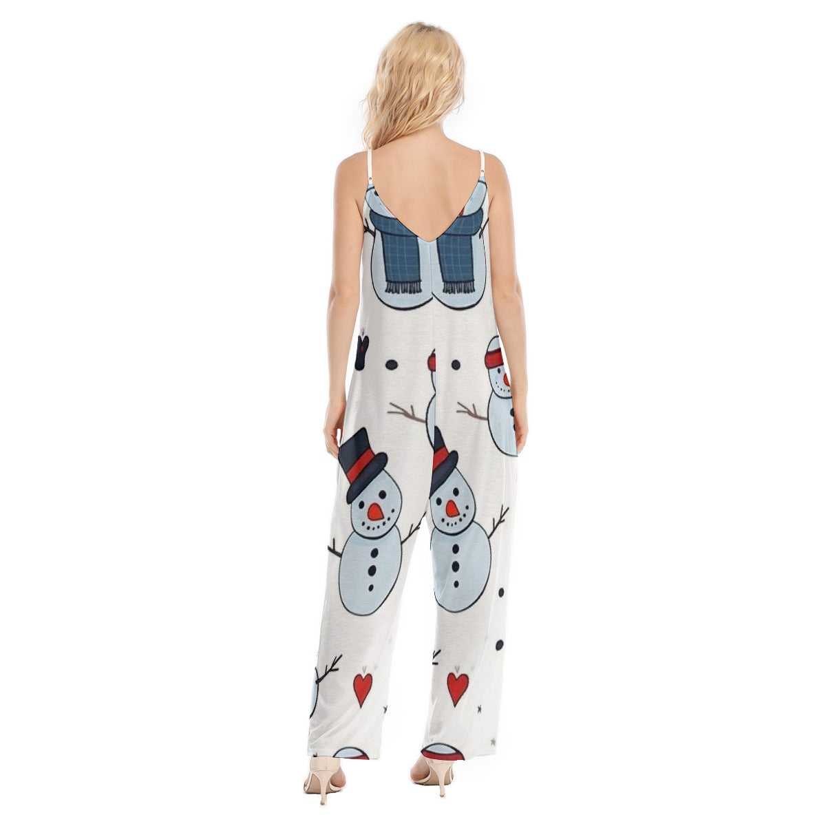 All-Over Print Women's Loose Cami Jumpsuit