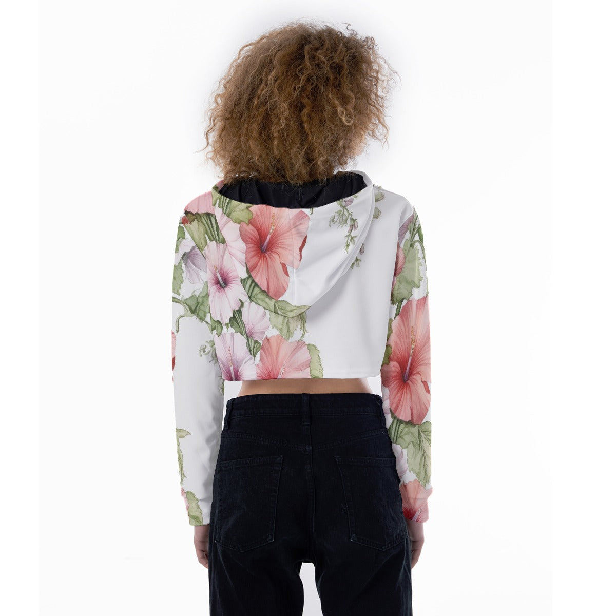 All-Over Print Women's Crop Top Hoodie