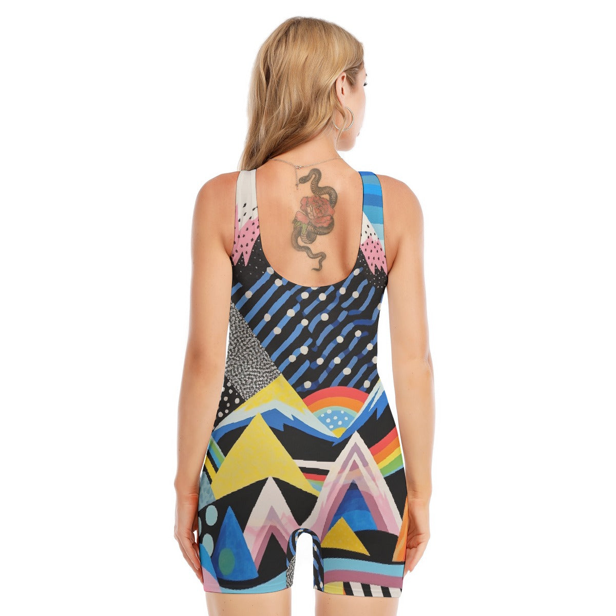 All-Over Print Women's Sleeveless One-piece Swimsuit