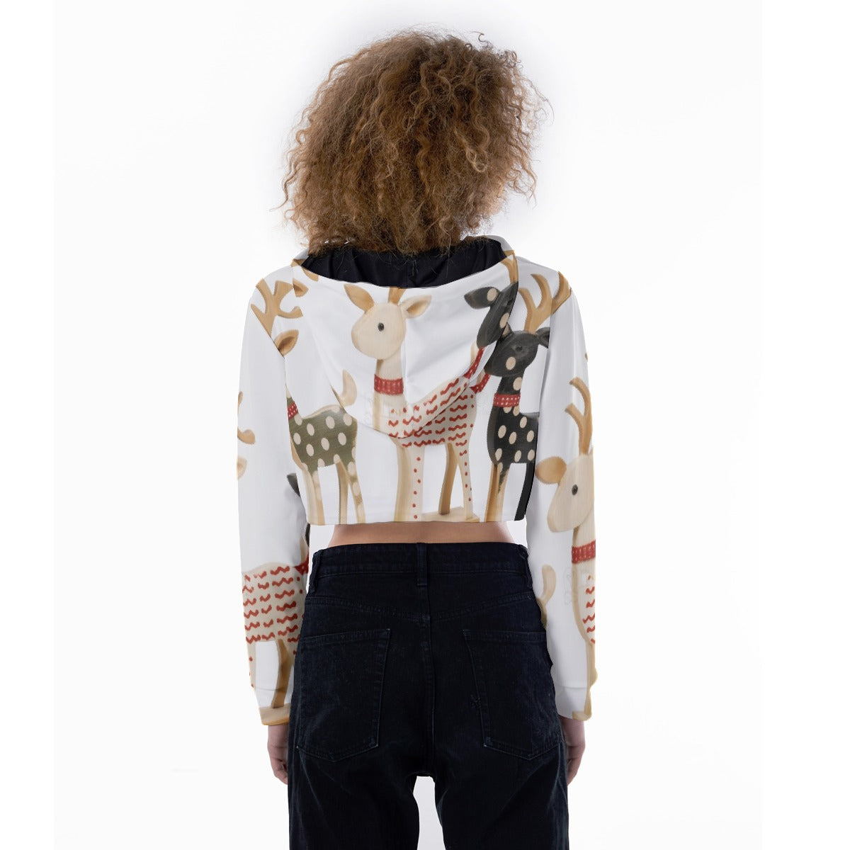 All-Over Print Women's Crop Top Hoodie