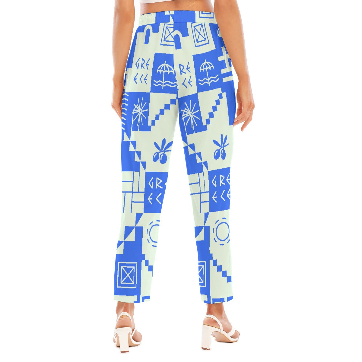 All-Over Print Women's Loose Straight-leg Pants