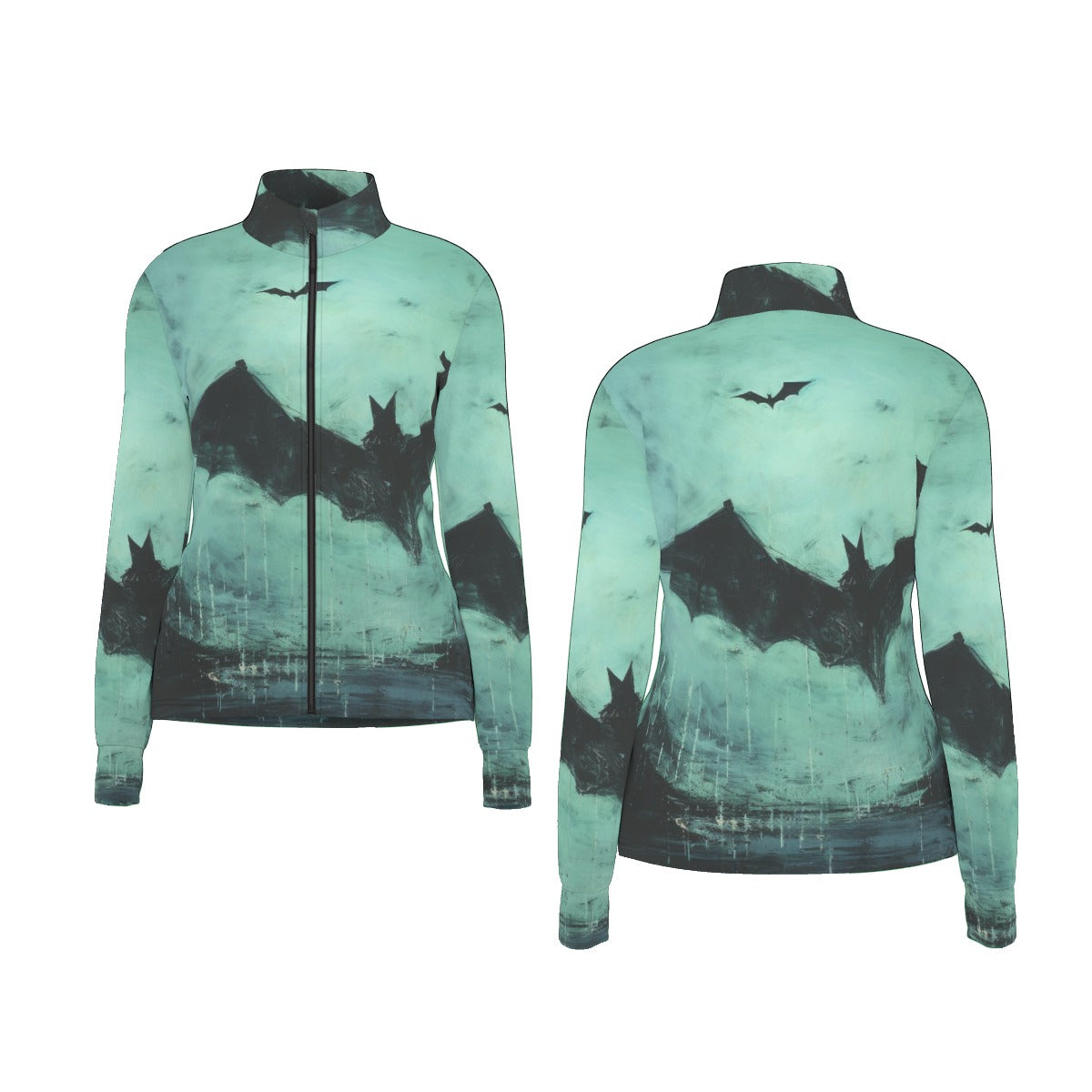 All-Over Print Women's Long Sleeve Thumbhole Jacket