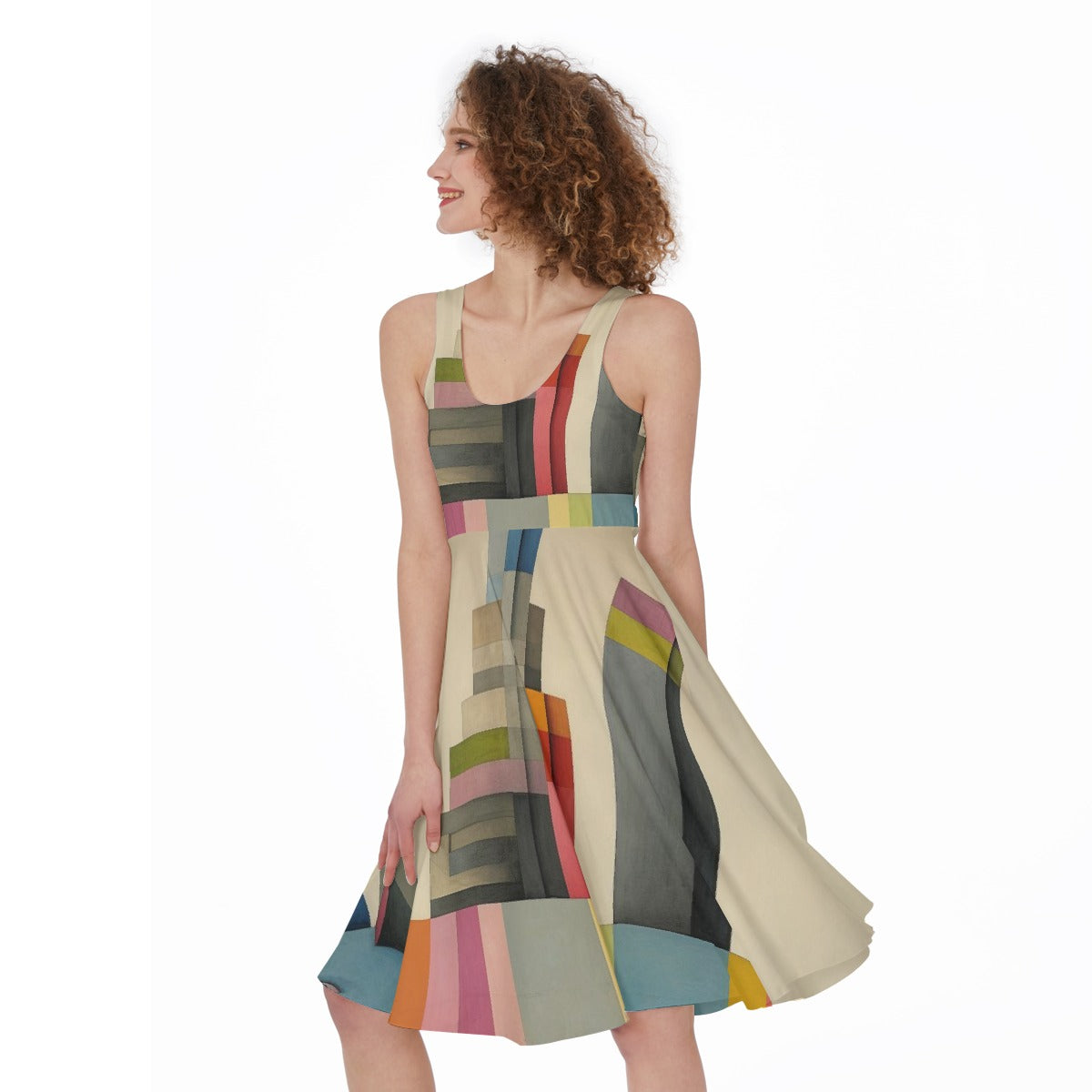 All-Over Print Women's Sleeveless Dress