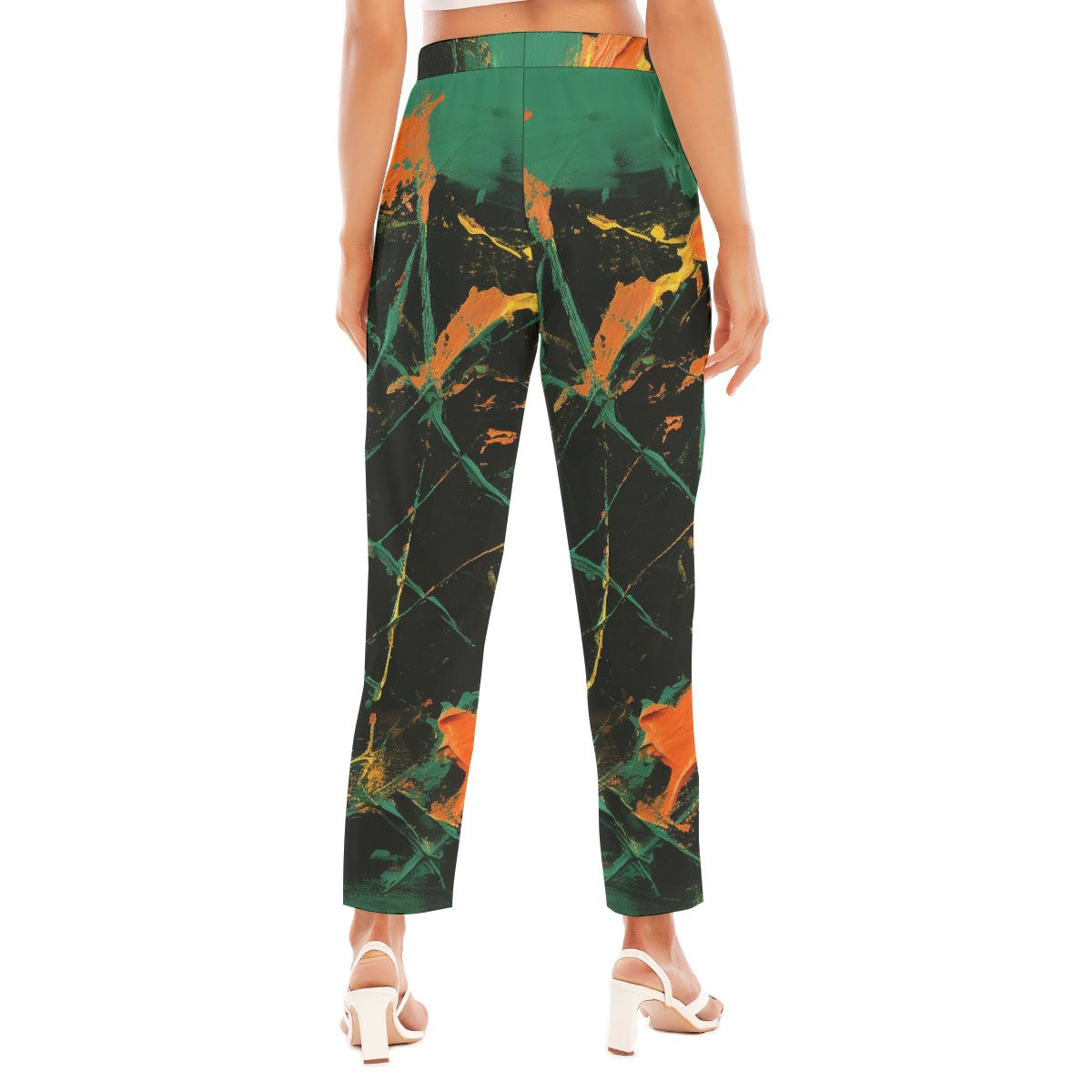 All-Over Print Women's Loose Straight-leg Pants