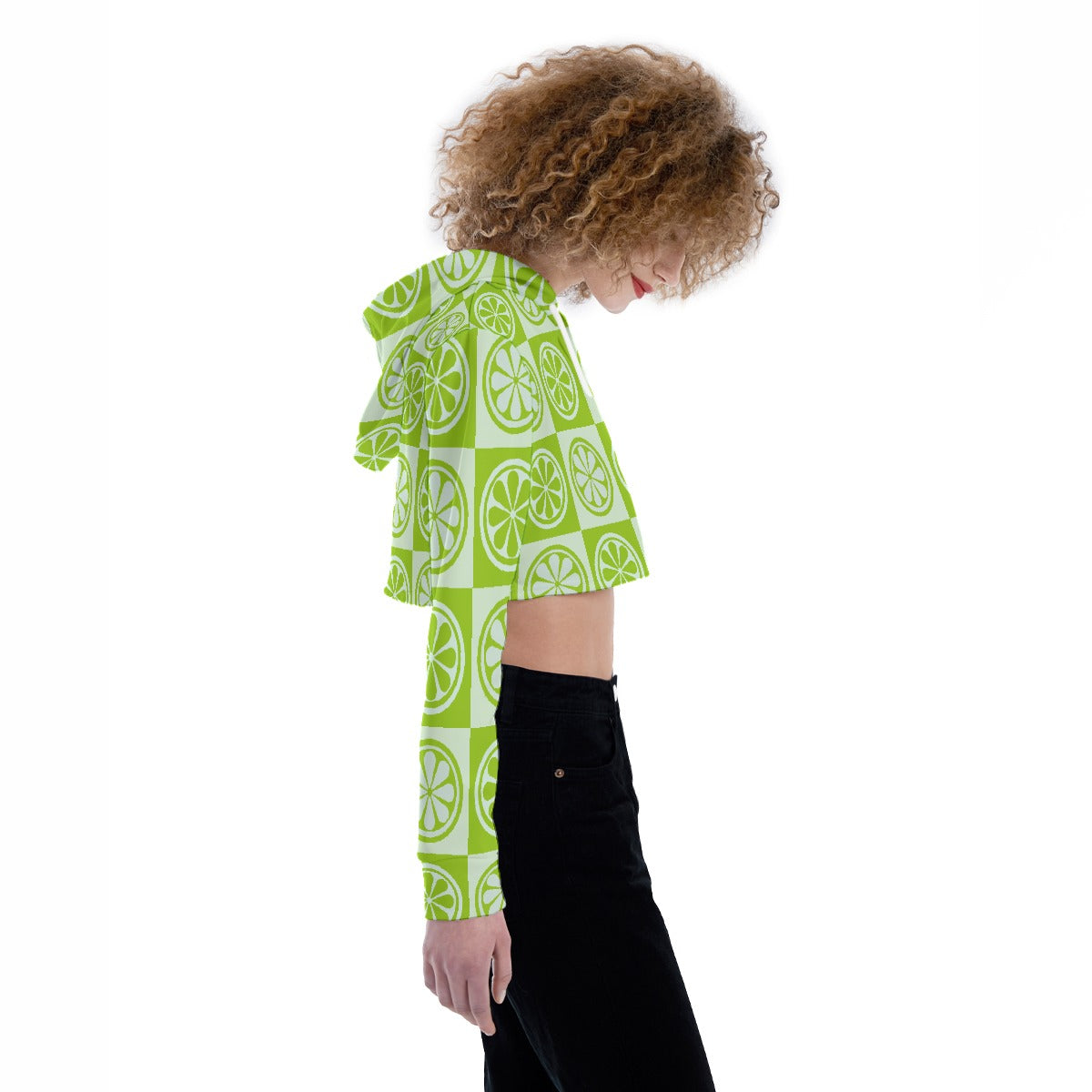 All-Over Print Women's Crop Top Hoodie