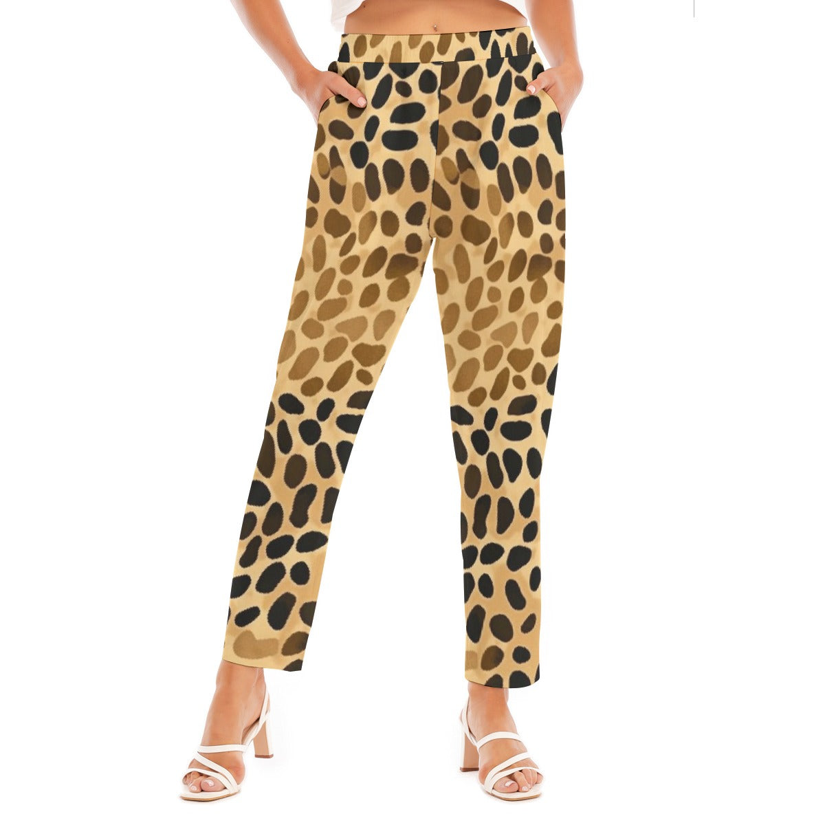 All-Over Print Women's Loose Straight-leg Pants