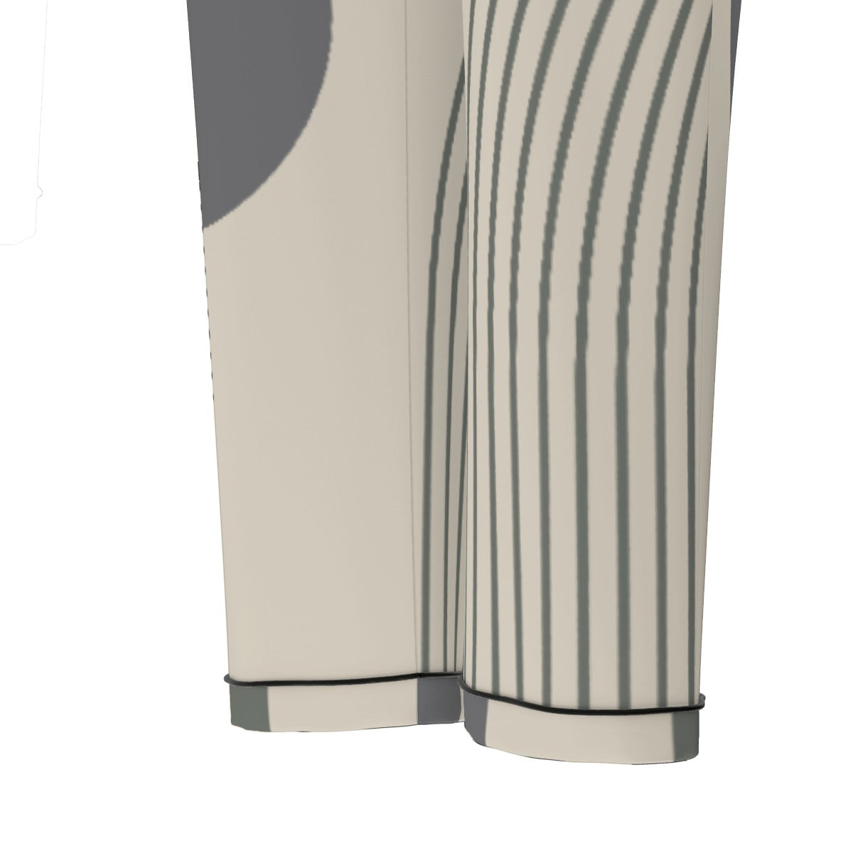 All-Over Print Women's Long Sleeve Pajama Set With Black Contrast Piping