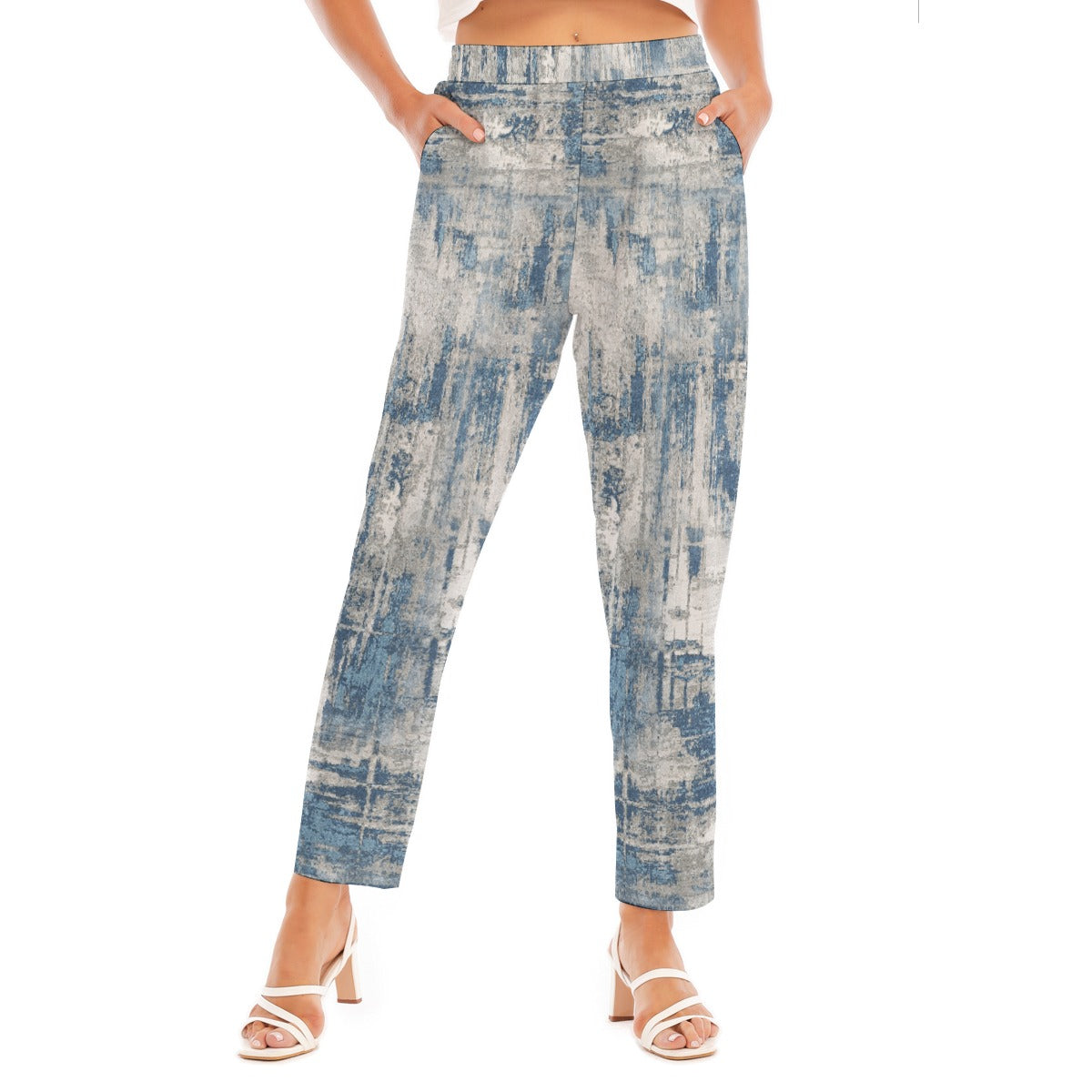 All-Over Print Women's Loose Straight-leg Pants