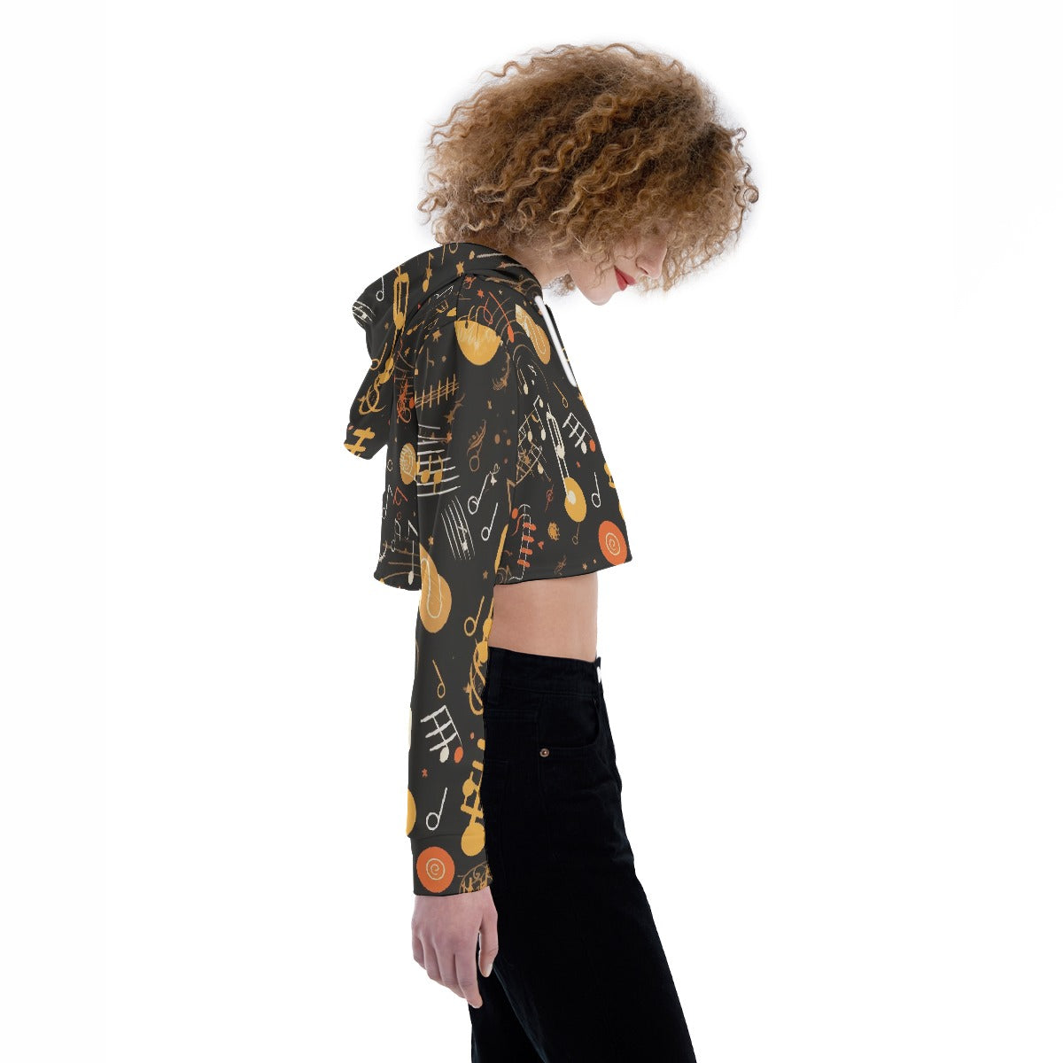 All-Over Print Women's Crop Top Hoodie