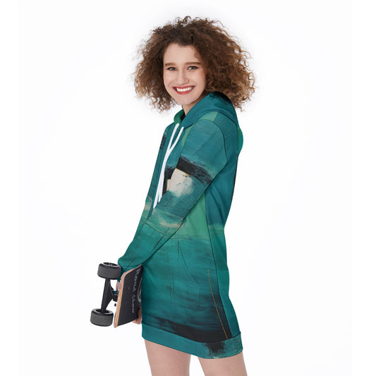 All-Over Print Women's Long Hoodie