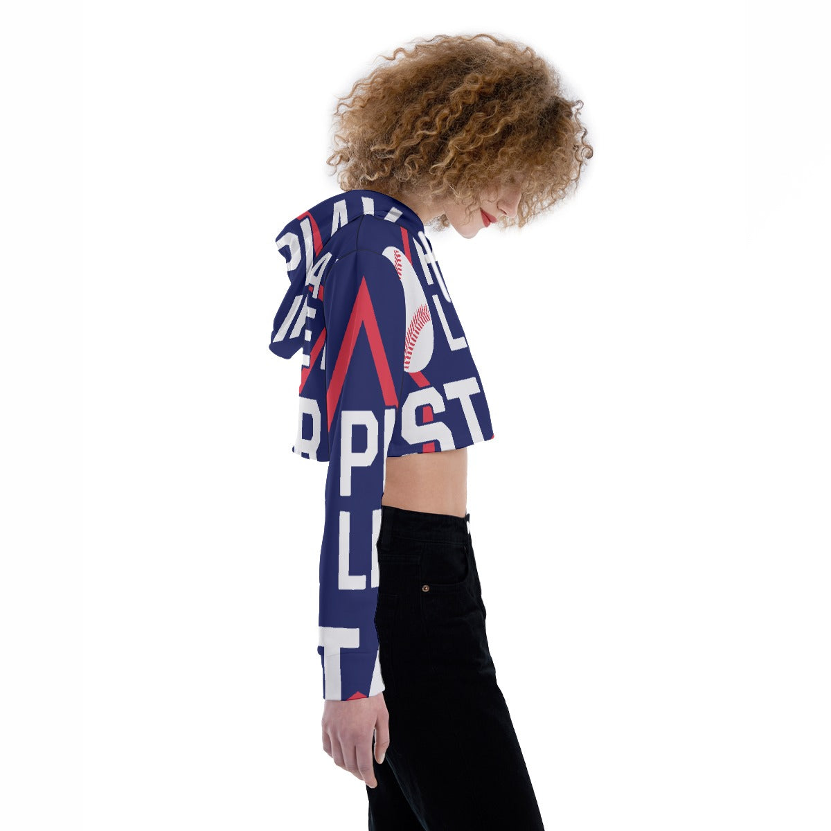 All-Over Print Women's Crop Top Hoodie
