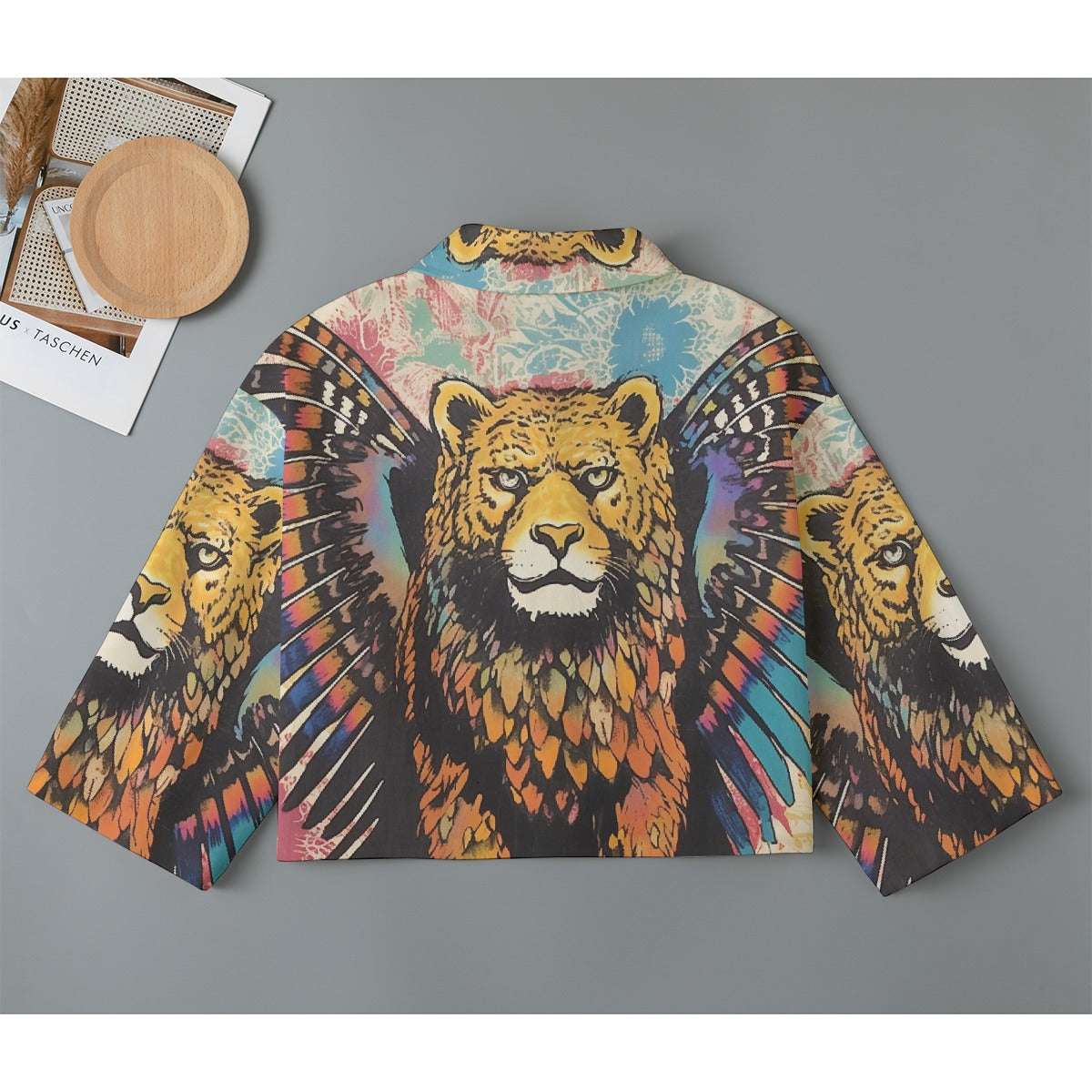All-Over Print Women's Cropped Jacket | 245GSM Cotton
