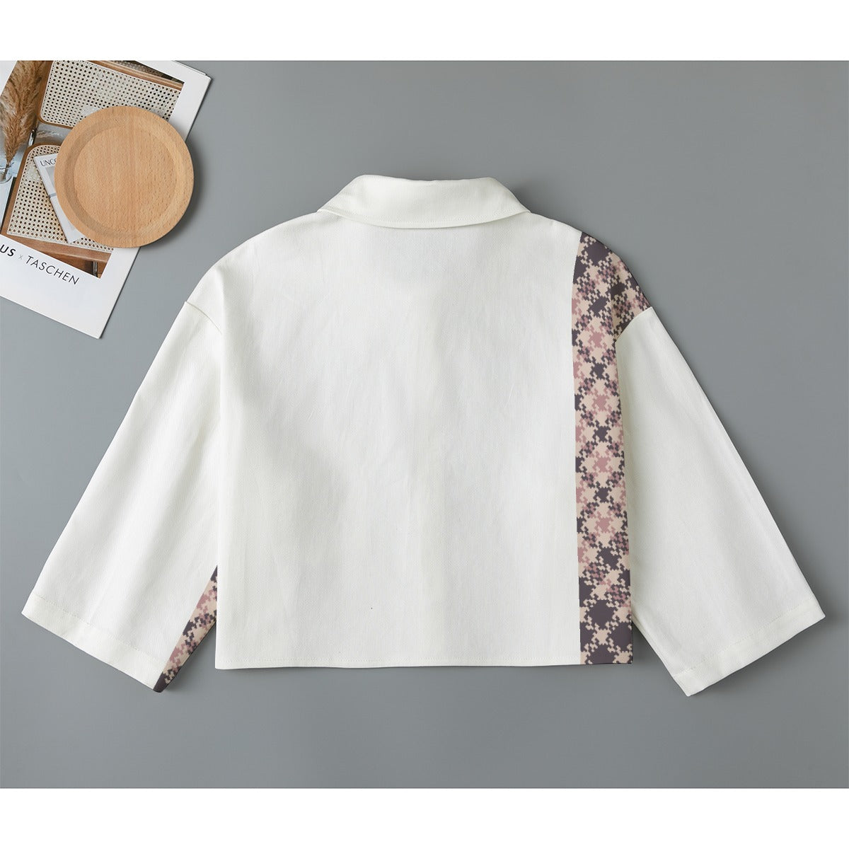 All-Over Print Women's Cropped Jacket | 245GSM Cotton