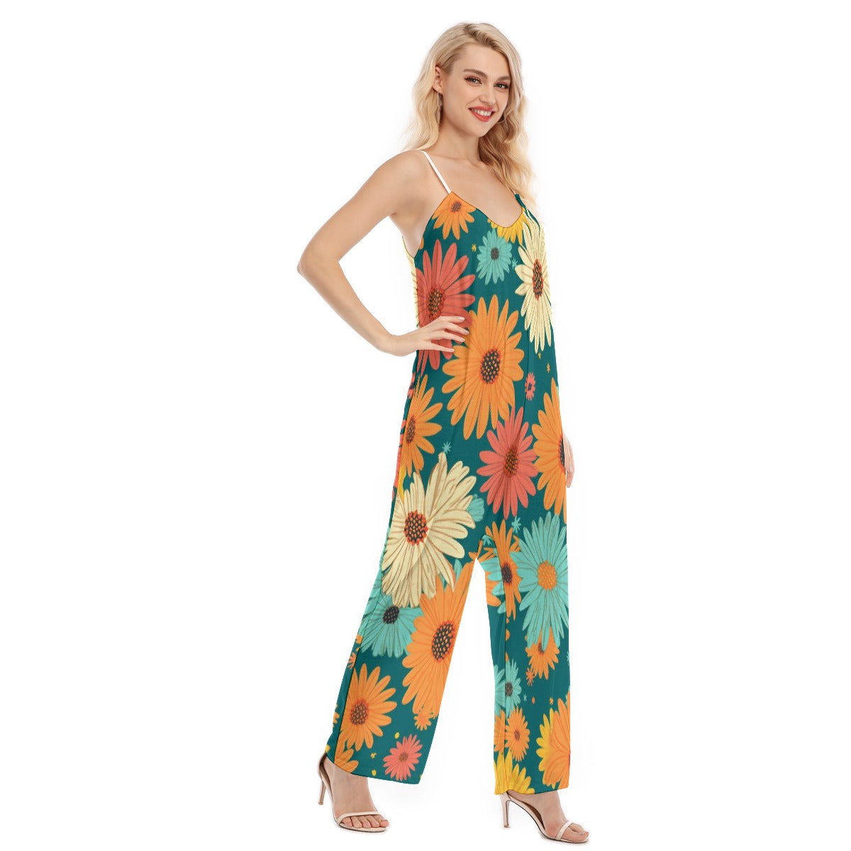 All-Over Print Women's Loose Cami Jumpsuit