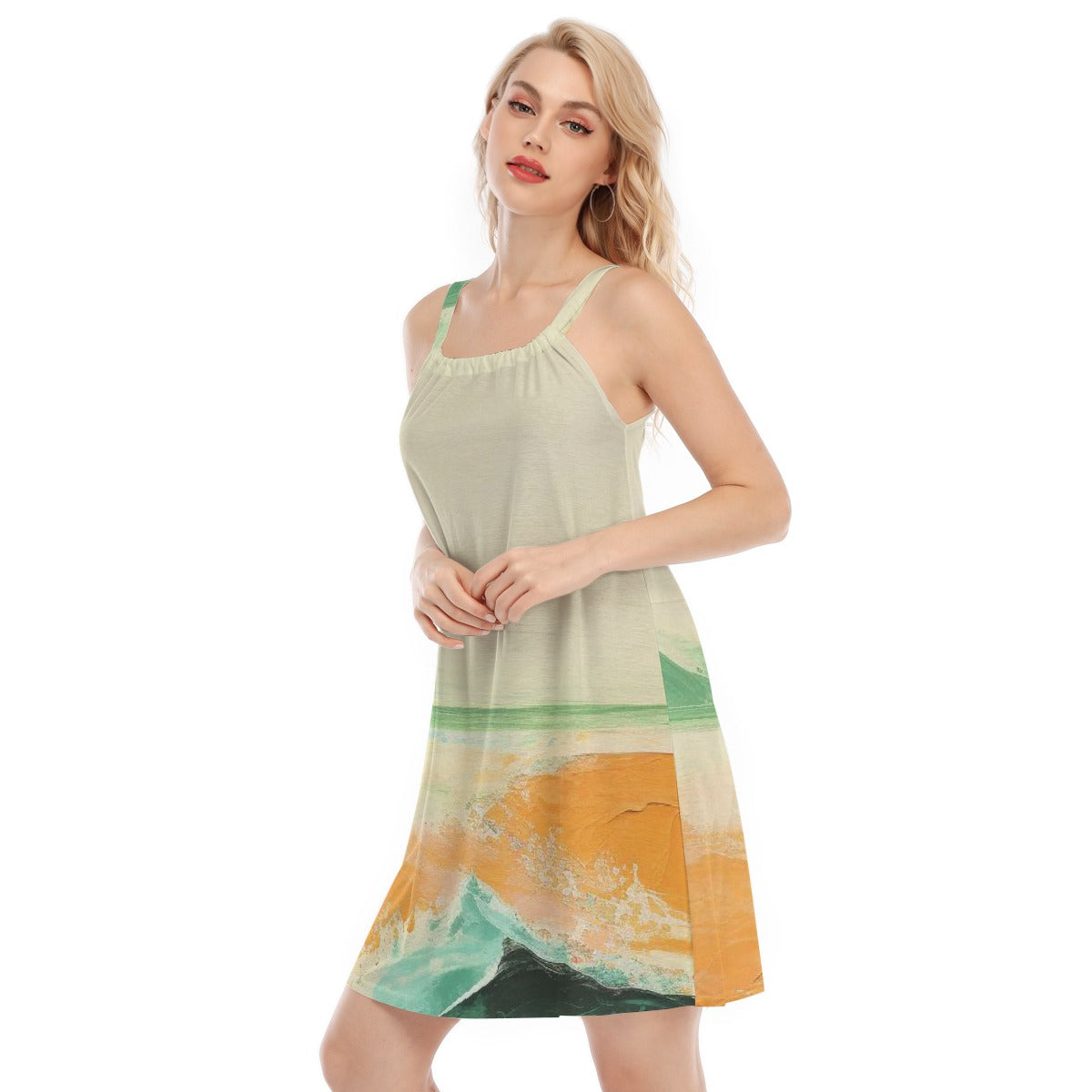 All-Over Print Women's Sleeveless Cami Dress