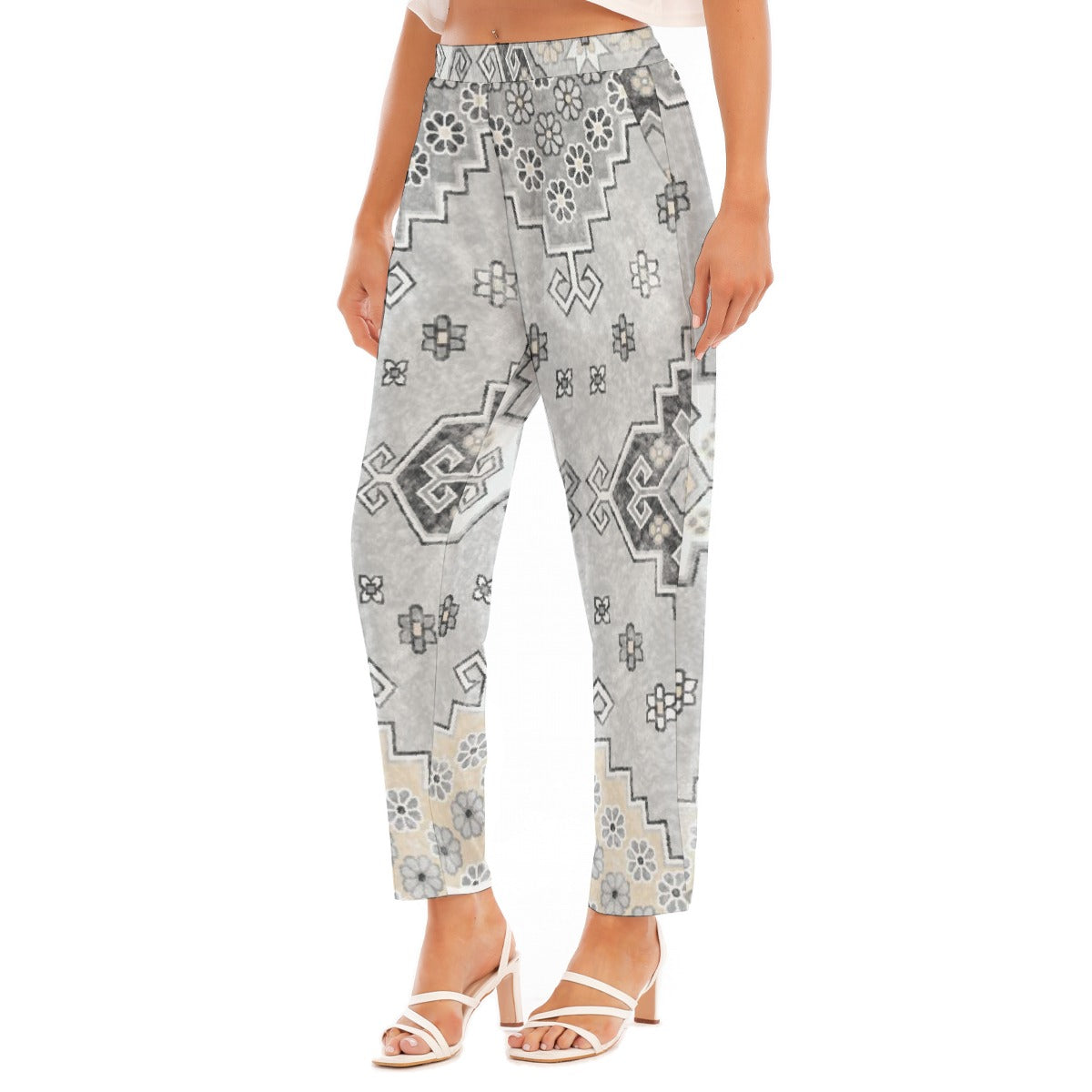 All-Over Print Women's Loose Straight-leg Pants