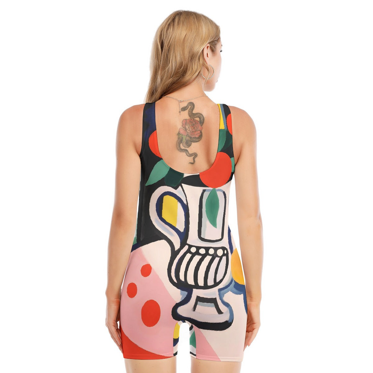 All-Over Print Women's Sleeveless One-piece Swimsuit