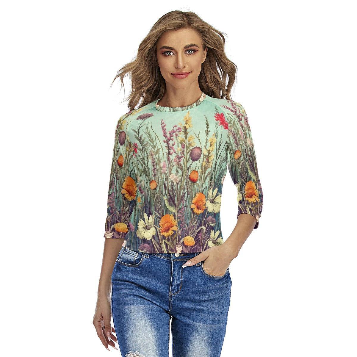 All-Over Print Women's Raglan Sleeves T-shirts
