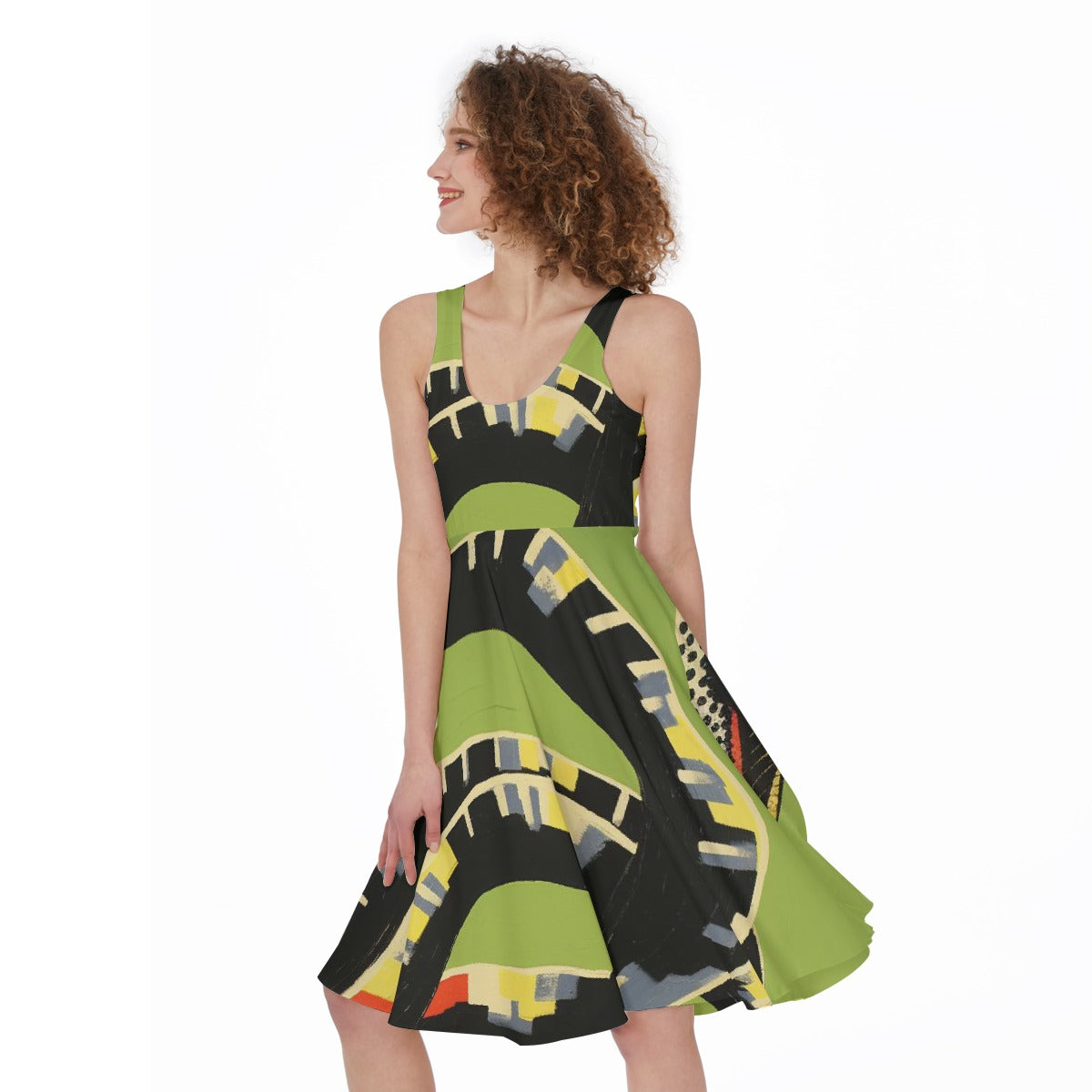 All-Over Print Women's Sleeveless Dress