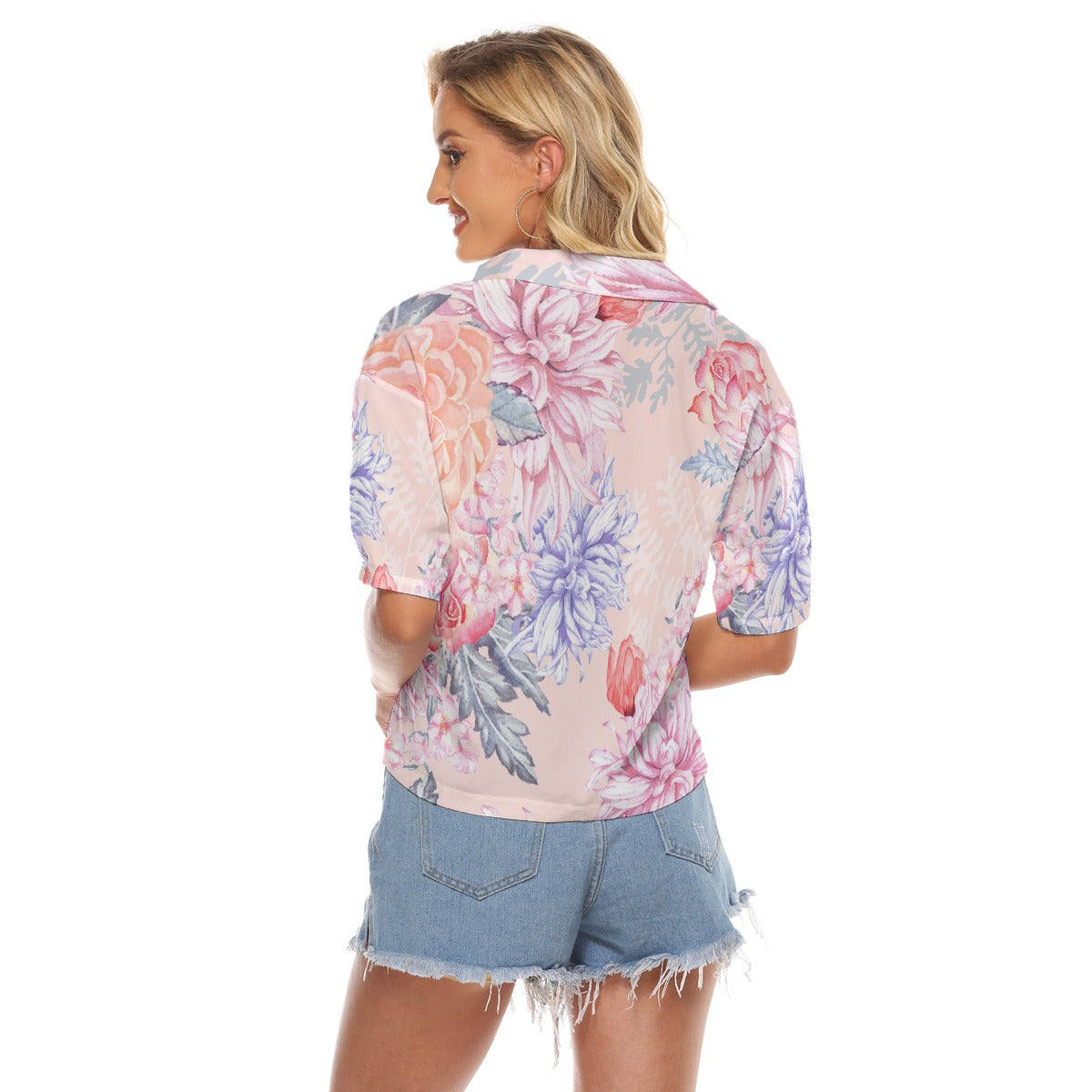 All-Over Print Women's V-neck Shirts